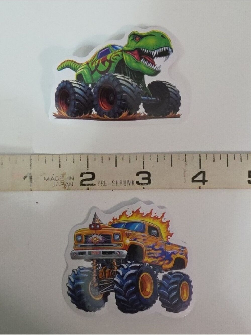 Monster Truck Sticker Sheet for Kids - Colorful Trucks - Lot Of 12 - Picture 4 of 7